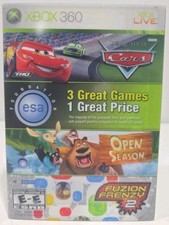 ESA Foundation Holiday Bundle Xbox 360 Cars, Open Season, Fuzion Frenzy 2- Rare