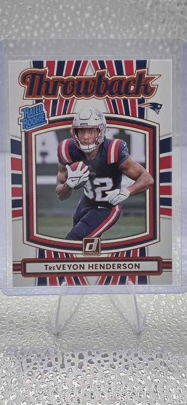 2025 Panini Donruss - Rated Rookies Throwbacks TreVeyon Henderson #19 (RC)