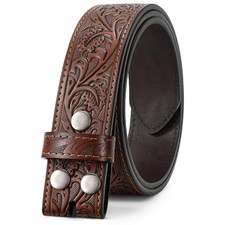 Kids Western Belt Strap for Boys Girls Toddler Longhorn Bull Embossed Cowboy ...