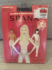 New Spanx In Power Line Size D BLACK Mid Thigh Shaper Super Tummy Control