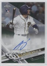 2017 Topps Chrome Rookie Green Refractor 96/99 Carlos Asuaje #RA-CAS Auto g2u