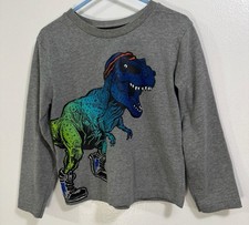 Boys T-Rex Dinosaur Long sleeve Shirt Size 5T