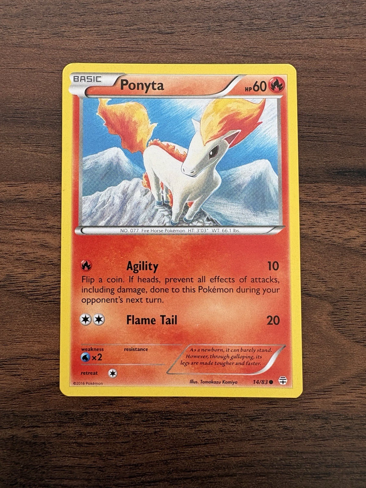Ponyta #14/83 Generations Common Pokémon TCG NM