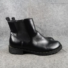 SO Shoes Womens 6 Ankle Booties Chelsea Pull On Black Boot Fabiana Casual Studs