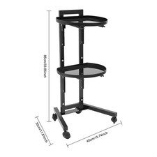 Movable Adjustable Salon Tray Station Hairdressing ServiceTrolley W/Accessory US