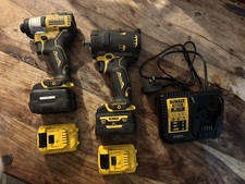 DeWALT Mechanics Kit- Impact Driver, 1/2” Impact Gun, 4x batteries+Charger 