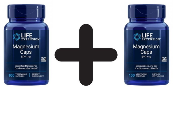 2 X Life Extension Magnesium Caps, 500Mg - 100 Vcaps (114,95 Eur/Kg)-image