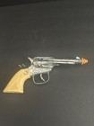 VINTAGE WESTERN COWBOY TOY CAP GUN CAST METAL 7.5" REVOLVER NEEDS TLC — photo 4