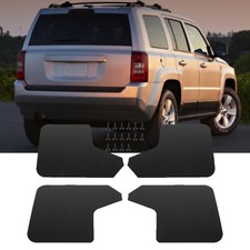 For Jeep Patriot 4pcs Wide Rally Mud Flaps Splash Guards Black Mudguards For Jeep Patriot 4pcs Wide Rally Mud Flaps Splash Guards Black Mudguards