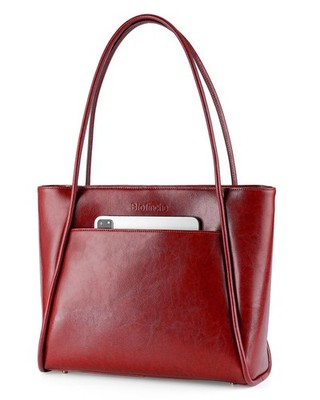Professional Women's Genuine Leather Teacher Tote Bag - Office & Business Com...