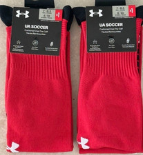 Under Armour Socks Mens UA Soccer 2 Pair OTC Size M 7-8.5 W 6-10 Free Shipping