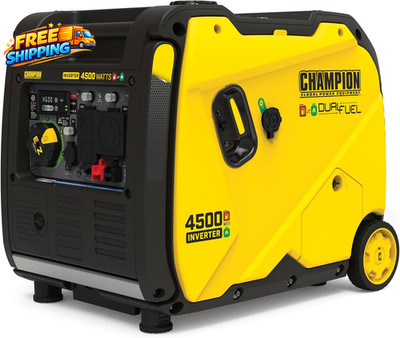 4500Watt Electric Start Dual Fuel RV Ready Portable Inverter Generatorwith Quiet