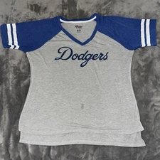MLB Los Angeles Dodgers G-III 4her by Carl Banks Gray Women’s T-Shirt Size XL