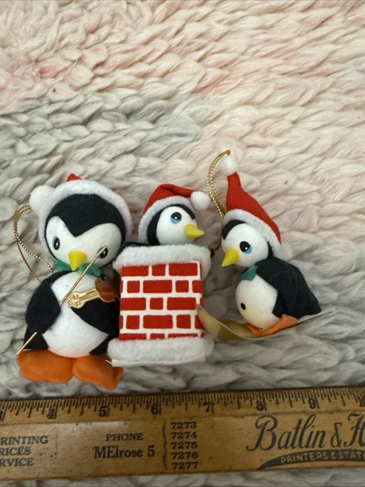 Lote de 12 adornos navideños vintage de pingüino piruleta Santa ángel Japón años 60’s Foto 3 de 4