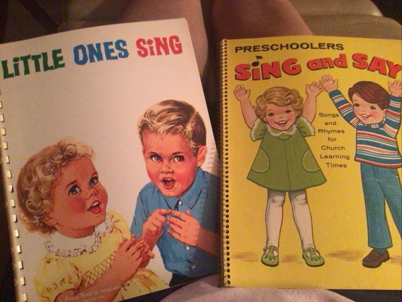 Preschoolers Sing & Say Baptist Press & Little Ones Sing Praise Book  1962 &72
