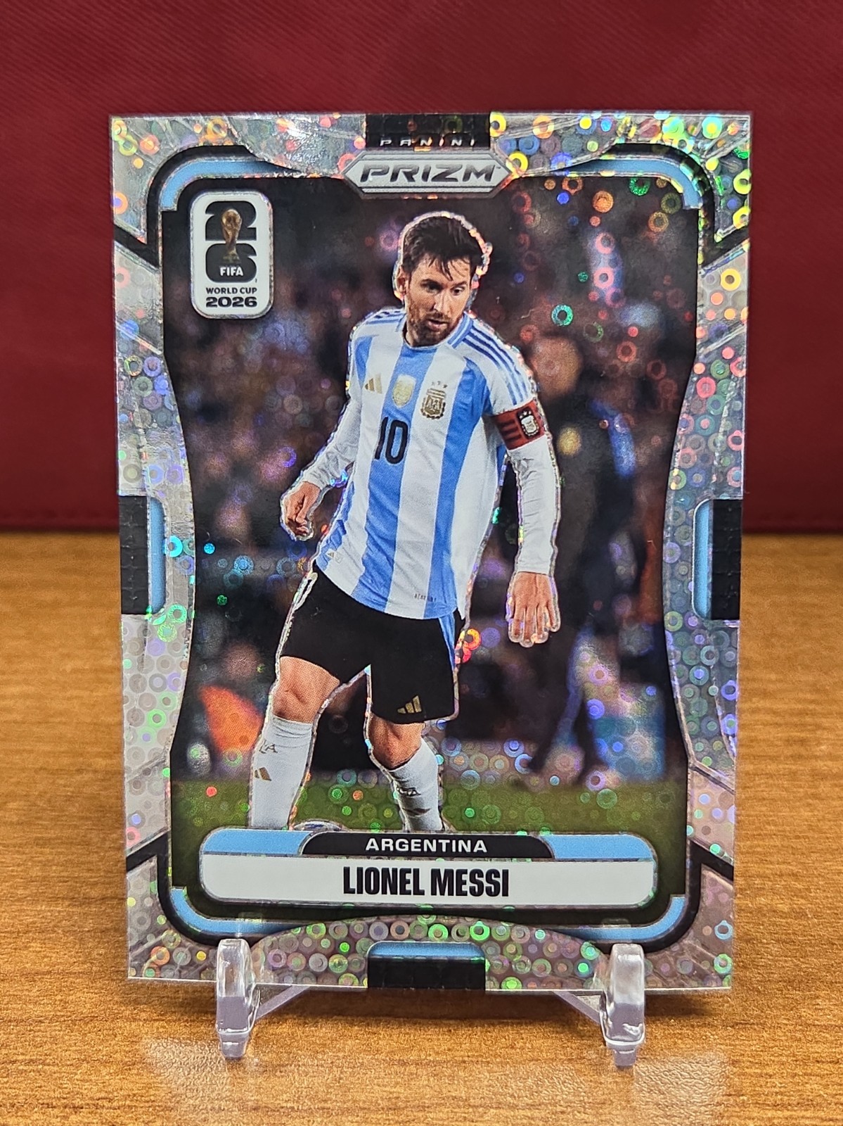 2026 Panini Prizm FIFA World Cup Lionel Messi Silver Disco #10