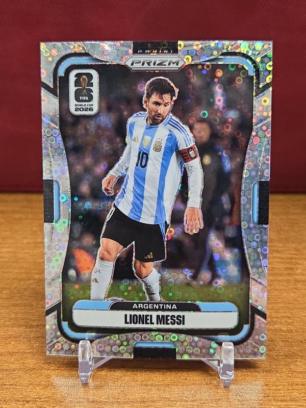 2026 Panini Prizm FIFA World Cup Lionel Messi Silver Disco #10