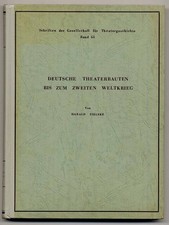 1971 Zielske: Deutsche Theaterbauten bis zum Zweiten Weltkrieg. (82738AB)