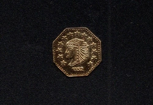 Photo of a 1852 California Fractional Gold from an eBay listing that sold on Jul 16, 2026