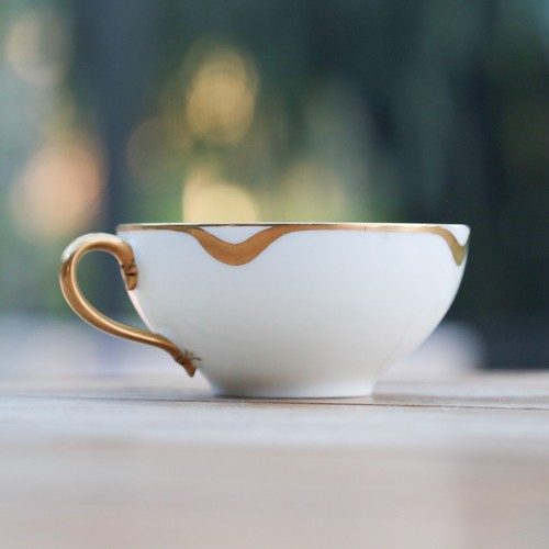 Taza de té Haviland France aniversario plateada (múltiples disponibles) - Imagen 31 de 32