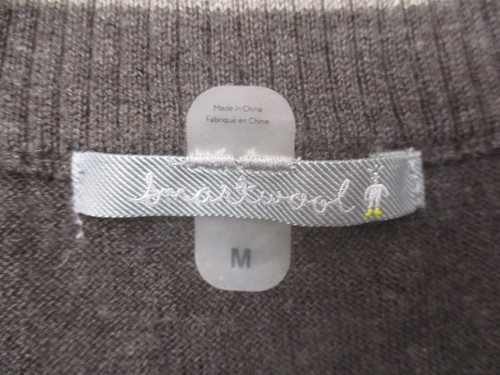 Smartwool Size M Mens Brown Merino Wool Blend 1/2 Zip Stand Collar Pullover 853 - Picture 9 of 13