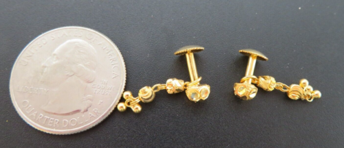 .916 22K YG DANGLE/DROP EARRINGS 2.86 grams (A21362) - Picture 6 of 10