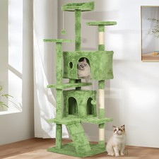 70" Cat Tree Cat Tower House Multi-Level Activity Center with Scratching Post