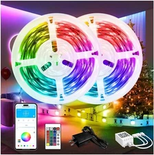 Ultra Long 110 Ft LED Strip Lights with App Control and Music Sync RGB