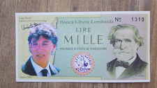 Fantasy banknotes Italy - Banca Libera Lombardia 1000 Lire 2007