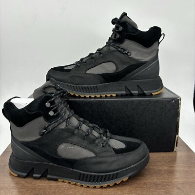 Sorel Mac Hill Lite Waterproof Trace Boots Black Men's Size 10 Lace Up