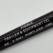 VTG c1960s Eversharp Ballpoint Pen Pierce Trailer & Equipment Co. Portland OR