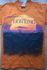 Vintage Disney THE LION KING  Small Orange Double Sided Short Sleeve T-Shirt