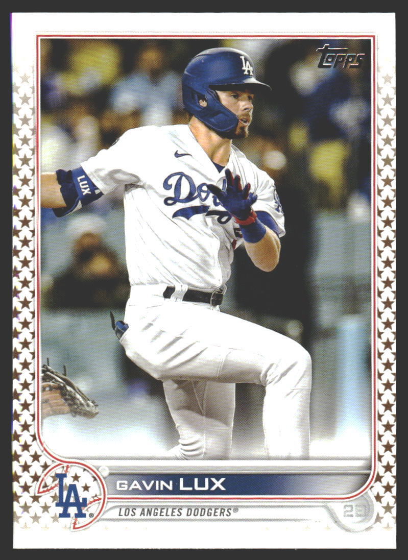Gavin Lux #389 2022 Topps Gold Star Los Angeles Dodgers