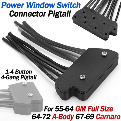 Power Window Switch Connector Pigtail For 1955-64 GM 64-72 A-Body 1967 ...