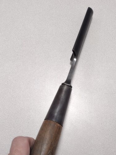 Vtg/Antique 1.5" Gouge DM Co / Douglas Manufacturing Co Wood Handle Anchor Logo. - Picture 13 of 15