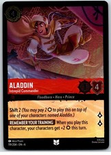 #119 Aladdin - Intrepid Commander COLD FOIL 2024 Disney Lorcana Azurite Sea