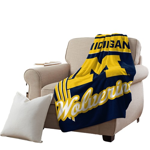 Northwest NCAA Michigan Wolverines Fleece-Decke – Offiziell Lizenziert, Weich, Kuschelig, In Satten Teamfarben
