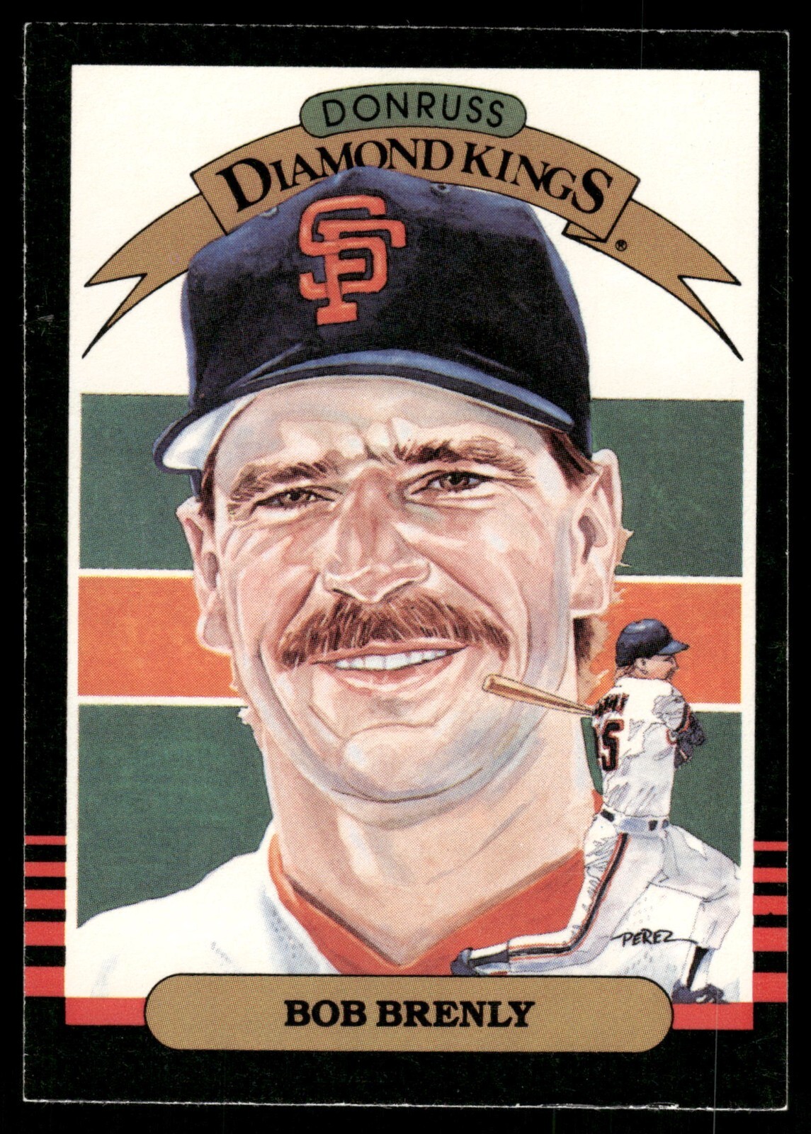 1985 Donruss Diamond Kings #26 Bob Brenly San Francisco Giants Baseball Card