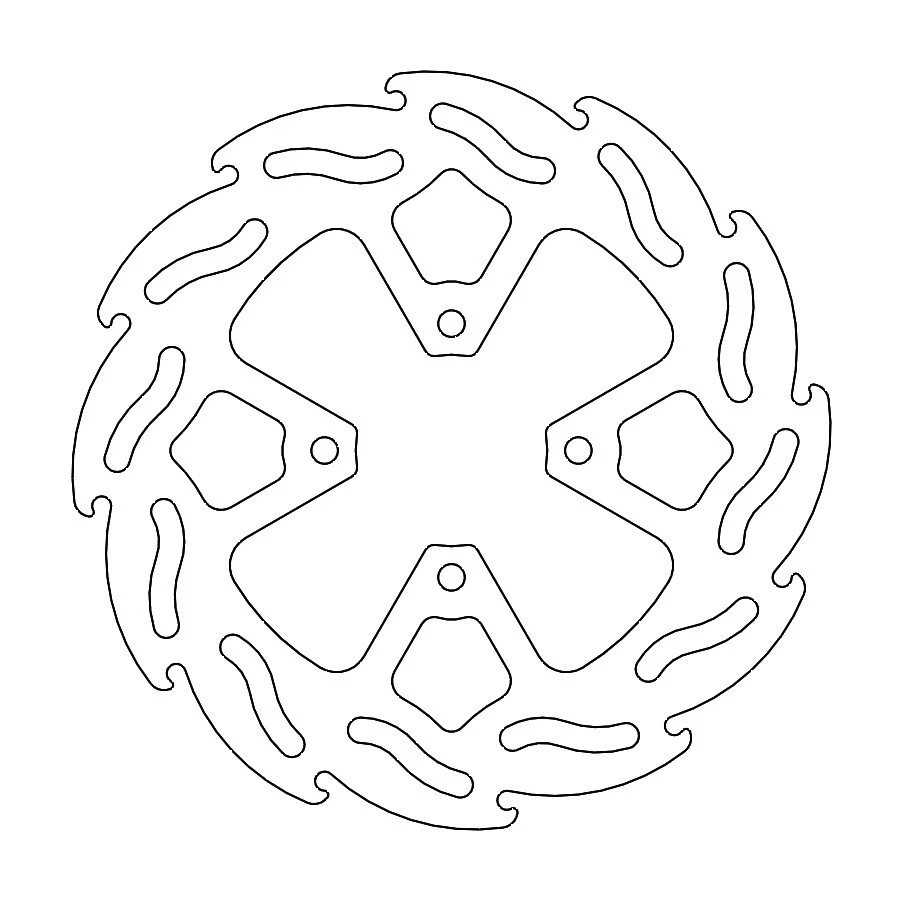 Disco de freno de llama trasero Moto Master para KTM 65 SX 2023-2024 Foto 2 de 4