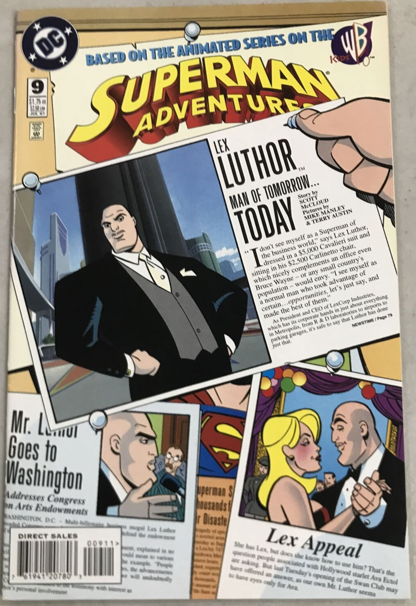 SUPERMAN ADVENTURES #9 1997 ANIMATED SERIES LEX LUTHOR COVER | eBay