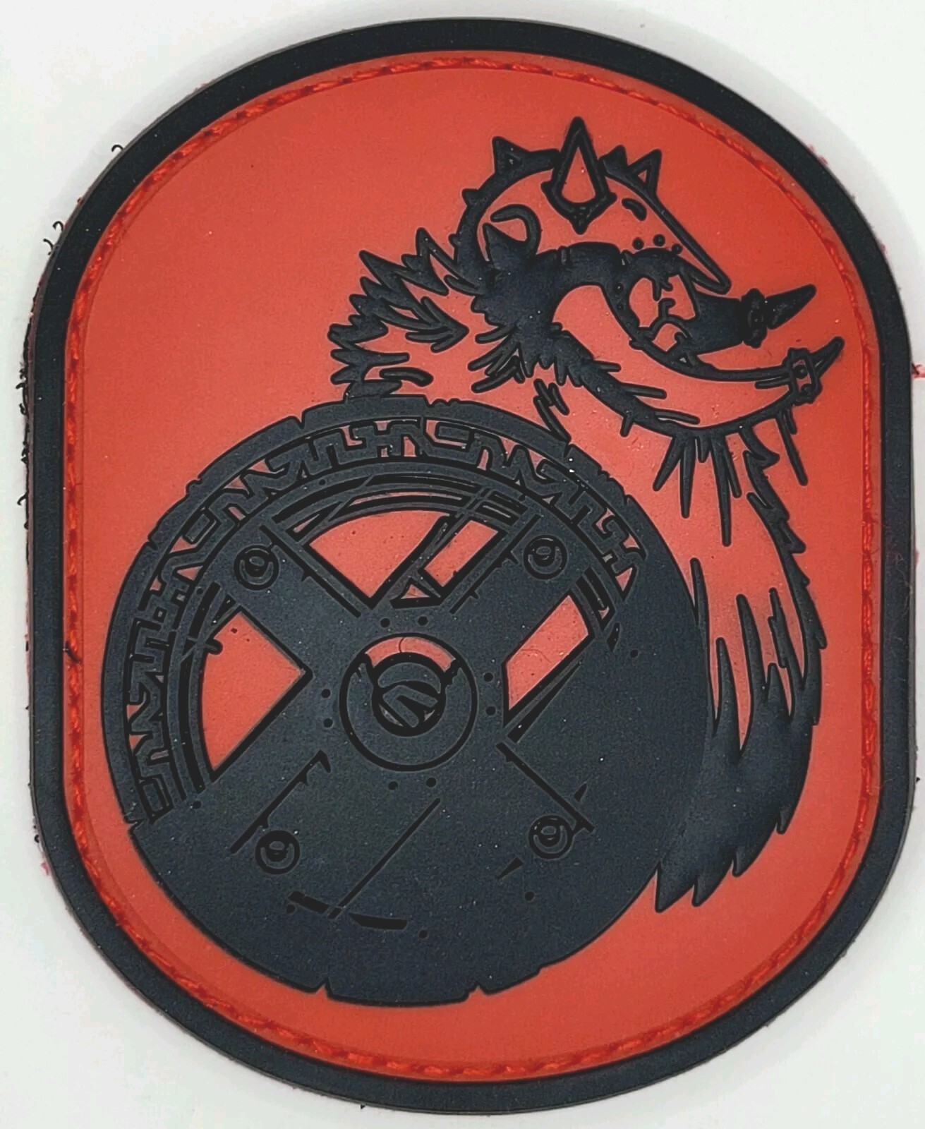 🔥 Viking Barbarian Berserker Ocp PVC VELCR0 Rubber Patch BLACK OPS RED