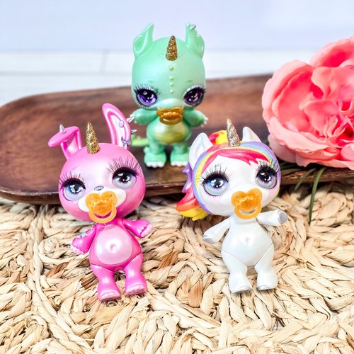 🐉🦄🐰 Poopsie Sparkly Critters Konvolut MGA Set 3 Figuren - No Slime/Acc.