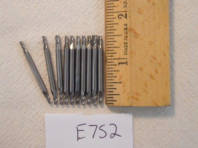 Deals For 10 NEW 3 MM SHANK CARBIDE END MILLS 4 FLUTE DOUBLE END USA MADE E752 Deals For 10 NEW 3 MM SHANK CARBIDE END MILLS 4 FLUTE DOUBLE END USA MADE E752