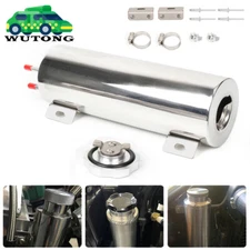 3" X 10" Polished Stainless Steel Radiator Coolant Overflow Catch Tank Can 32OZ