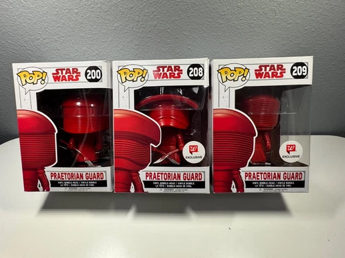 Funko Pop! Star Wars NIB, EXCLUSIVE, Praetorian Guards Set of 3 (200, 208, 209) 