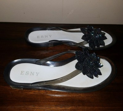 clear plastic flip flops