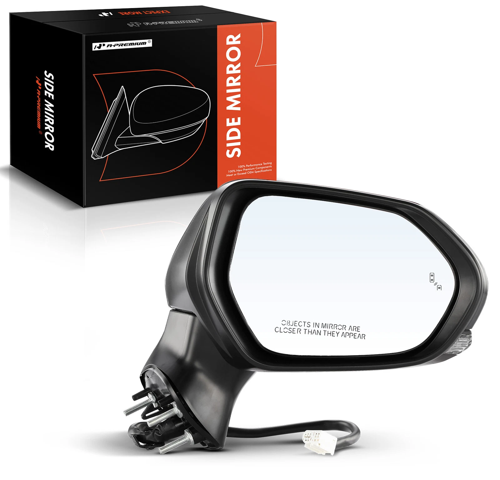 A-Premium Passenger Power Side Mirror w/ Manual Fold for Toyota Camry 2018-2024