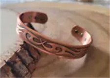 Pure Copper Magnetic Bracelet Arthritis Pain Therapy Energy Cuff Stress Relief