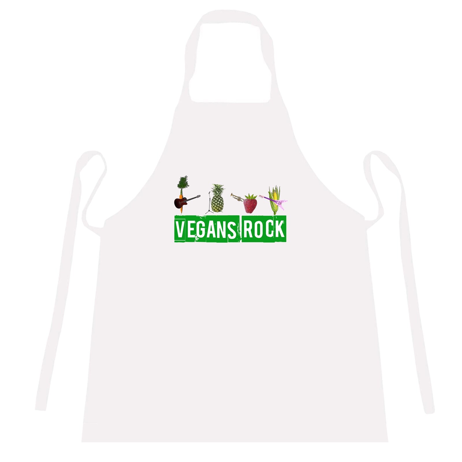 Image Cookify Personalised Vegans Rock Cooking Apron - Men Womens & Childrens Baking