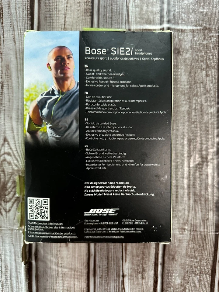 BOSE SIE2i Sport Headphones Reebok Armband  Apple iPhone  GREEN  NEW  OPEN BOX - Image 3 of 4